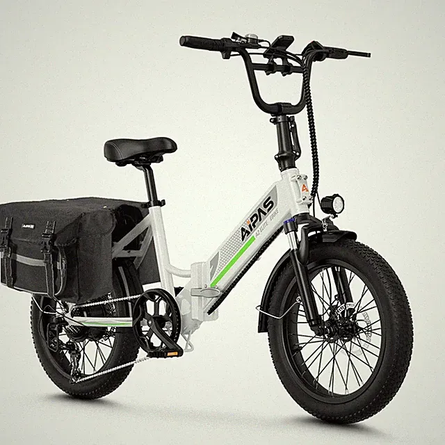 20" Folding bicycle ebike 750W City Bike 48V 12.8Ah Fat Tire for Adults Ebike