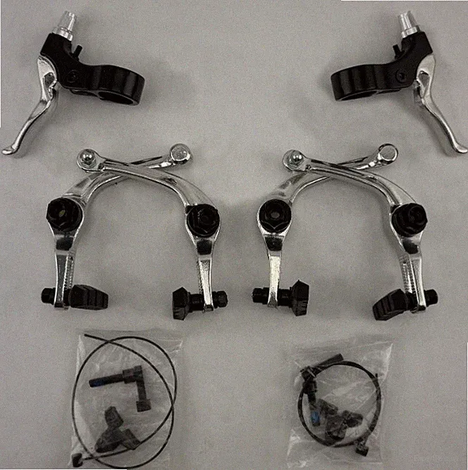 ALTA Front Or Rear Alloy Bmx Bicycle U Brake Set Chrome 28 to 48mm Reach.