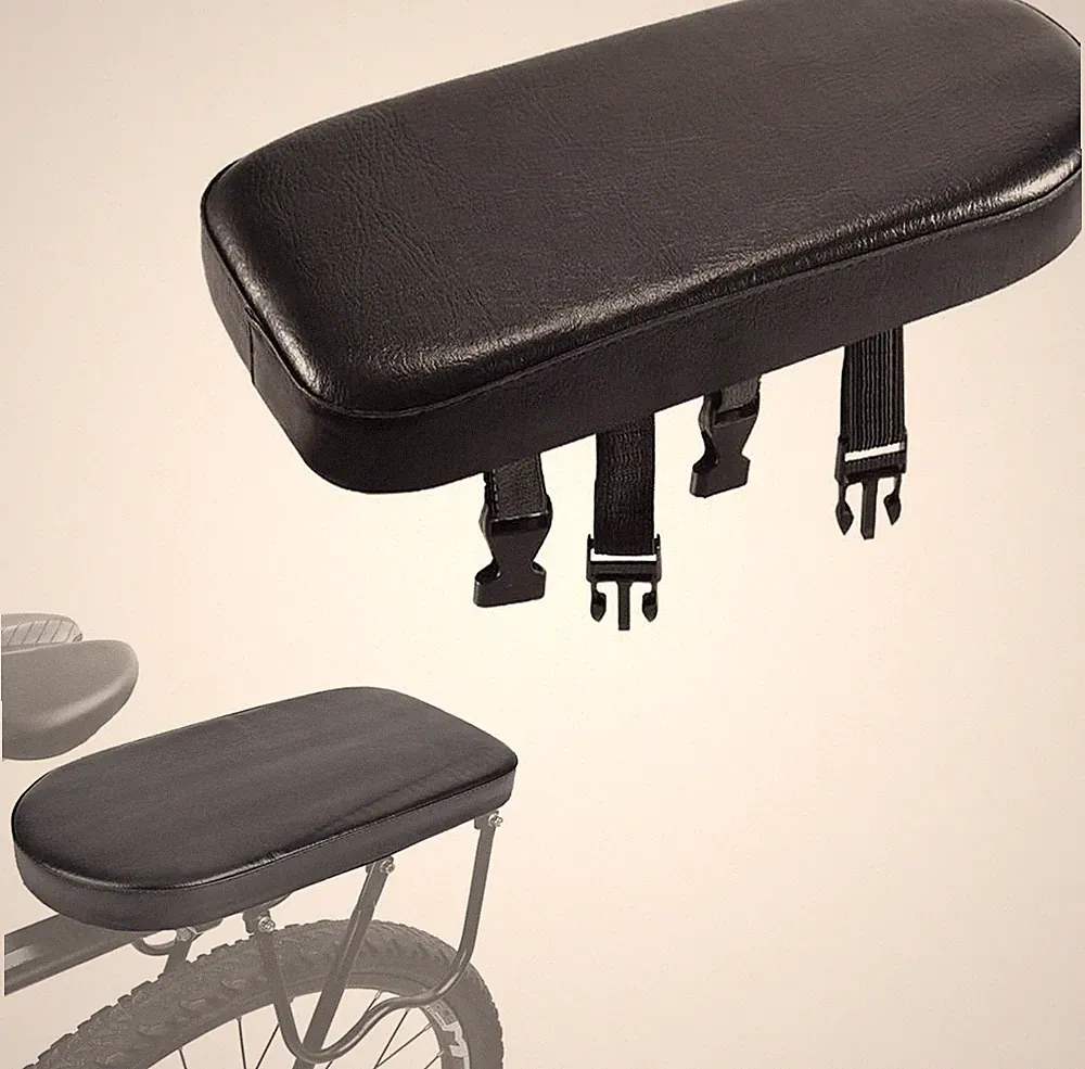 Bike Rear Seat Cushion Electric Bicycle Padded Comfort Saddle Pad Universal Fit