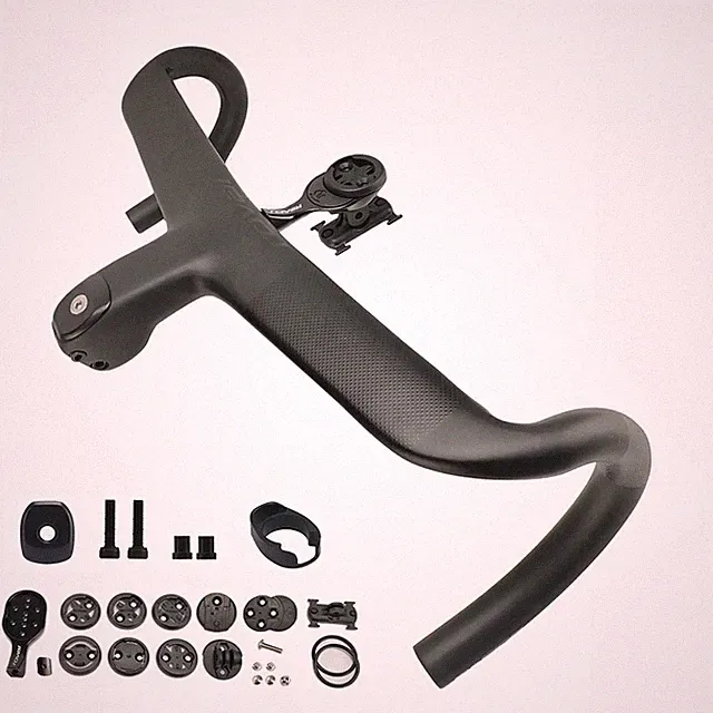 Full Internal Routing Road Bike Handlebar Carbon Integrated Cockpit Di2 Dop Bar