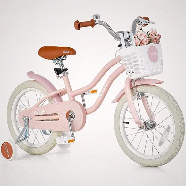 Olakids Kids Bike 12 14 16 18 Inch Toddlers Bike Training Wheels Basket Safety