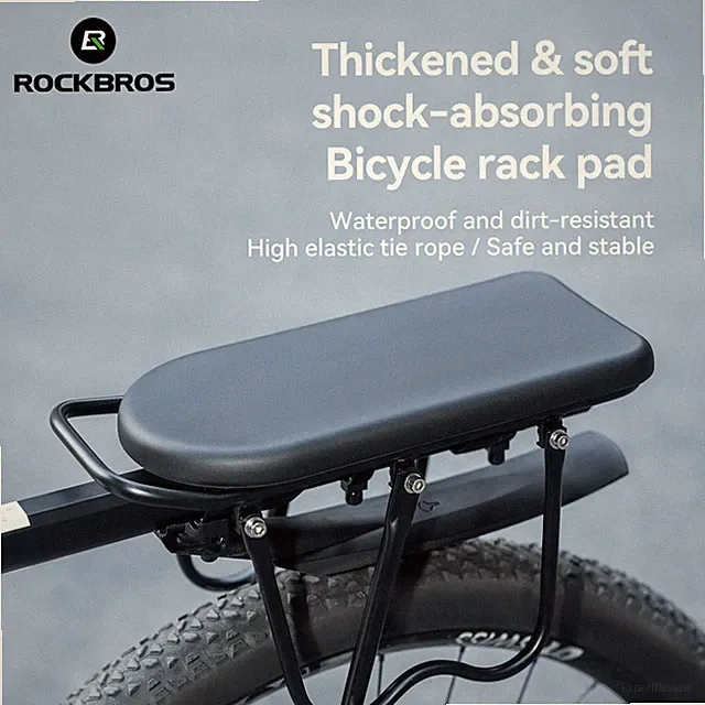 ROCKBROS Bicycle Rear Seat Cushion,PU Bike Rear Saddle Comfortable Rear Shelf